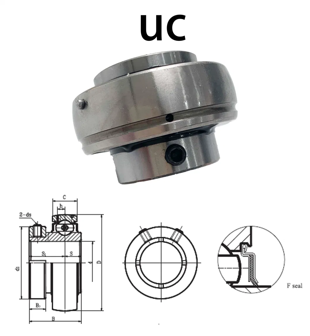 Pillow Block Bearing Bearing and Bearing Housing Ucf Bearings Ex311-32 G2 50.8X120X73/55.6mm Flanged Ball Bearing Insert Bearing