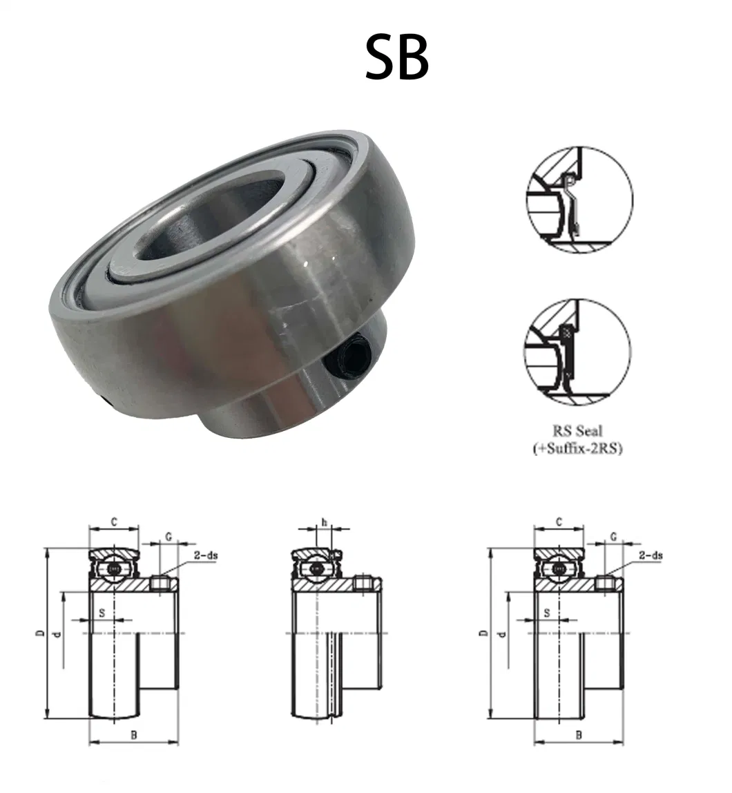Pillow Block Bearing Bearing and Bearing Housing Ucf Bearings Ex311-32 G2 50.8X120X73/55.6mm Flanged Ball Bearing Insert Bearing